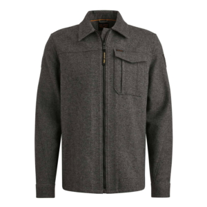 Pme Legend Long Sleeve Shirt Woolblend Herrin Grijs