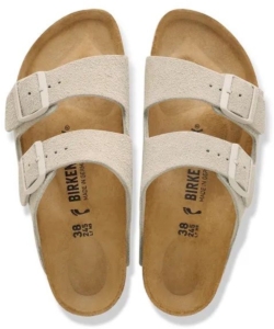 Birkenstock Arizona Suede Leather Oyster Beige