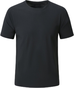 YOUTHUP Heren Sport T-Shirt Outdoor Sneldrogend Ademend Lichtgewicht Zwart