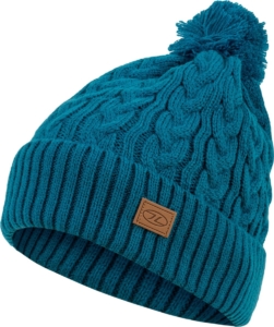 Beira Lined Bobble Hat Ocean Blauw