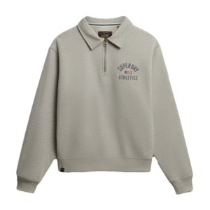 Superdry Athletic Collared Half Zip Grijs