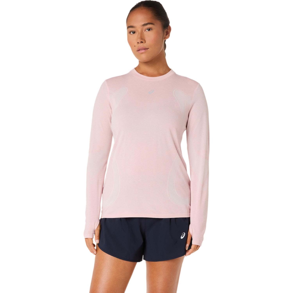 Asics Road Seamless Ls Top Roze