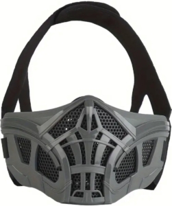 Nivard Airsoft Masker Paintball Mask Tactical Helmet Helm Half Face Grijs