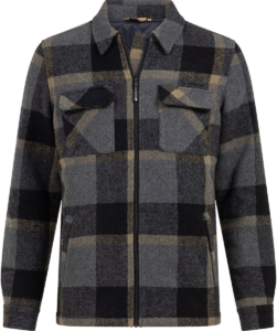 Blouse Bello ruit flannel gevoerd Life Line Zwart