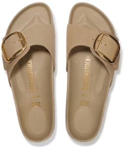 Birkenstock Madrid Big Buckle Tabacco Gevet Leder Bruin