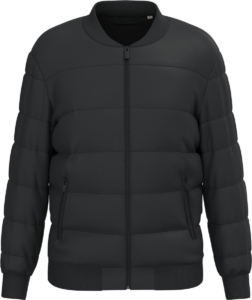 Native Spirit Ecologisch gewatteerd uniseks jasje met teddykraag NS613 Zwart