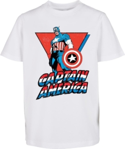 Mister Tee Captain America Marvel Captain America Kinder T-shirt Kids 146/152 Wit
