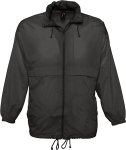 SOL’ Unisex Windbreaker Surf Jacket L889 Zwart