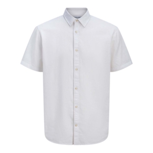 Jack & Jones Linnen Blend Shirt Wit