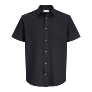 Jack & Jones Linnen Blend Shirt Zwart