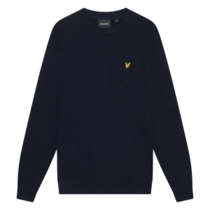 Lyle & Scott Cotton Merino Crew Neck Jumper Blauw