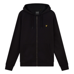 Lyle & Scott Zip Through Hoodie Zwart