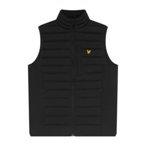 Lyle & Scott Stretch Lightweight Quilted Gilet Zwart