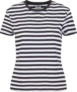 Urban Classics Regular Striped Dames Tshirt XL Wit