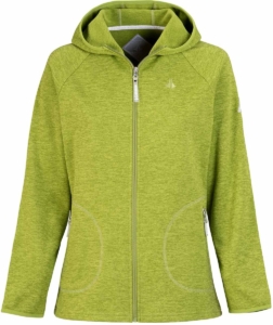 BJØRNSON Ditte Fleece Vest Dames 4 Seizoenen Capuchon Groen