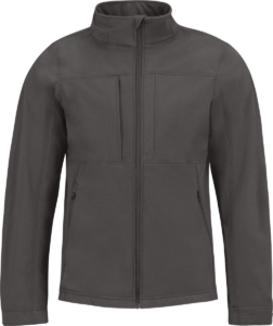 B&C Hooded Softshell Men CGJM950 Dark Grijs
