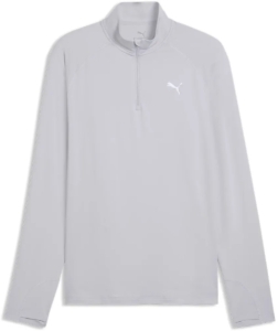 Puma Velocity Cloudspun Sweatshirt Met Halve Rits Man Zilver