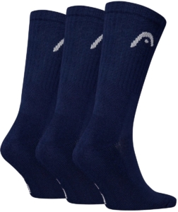 HEAD Unisex Alle sporten Sportsokken Training 3 Pack Blauw