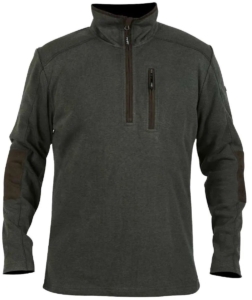 Hart Hunting Bannalp Zn Fleece Met Halve Rits Man Groen