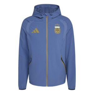 Adidas Argentinië Tiro Travel Full Zip Windjack Blauw