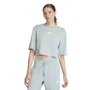 Adidas Essentials Loose Cotton 3-stripes T-shirt Groen