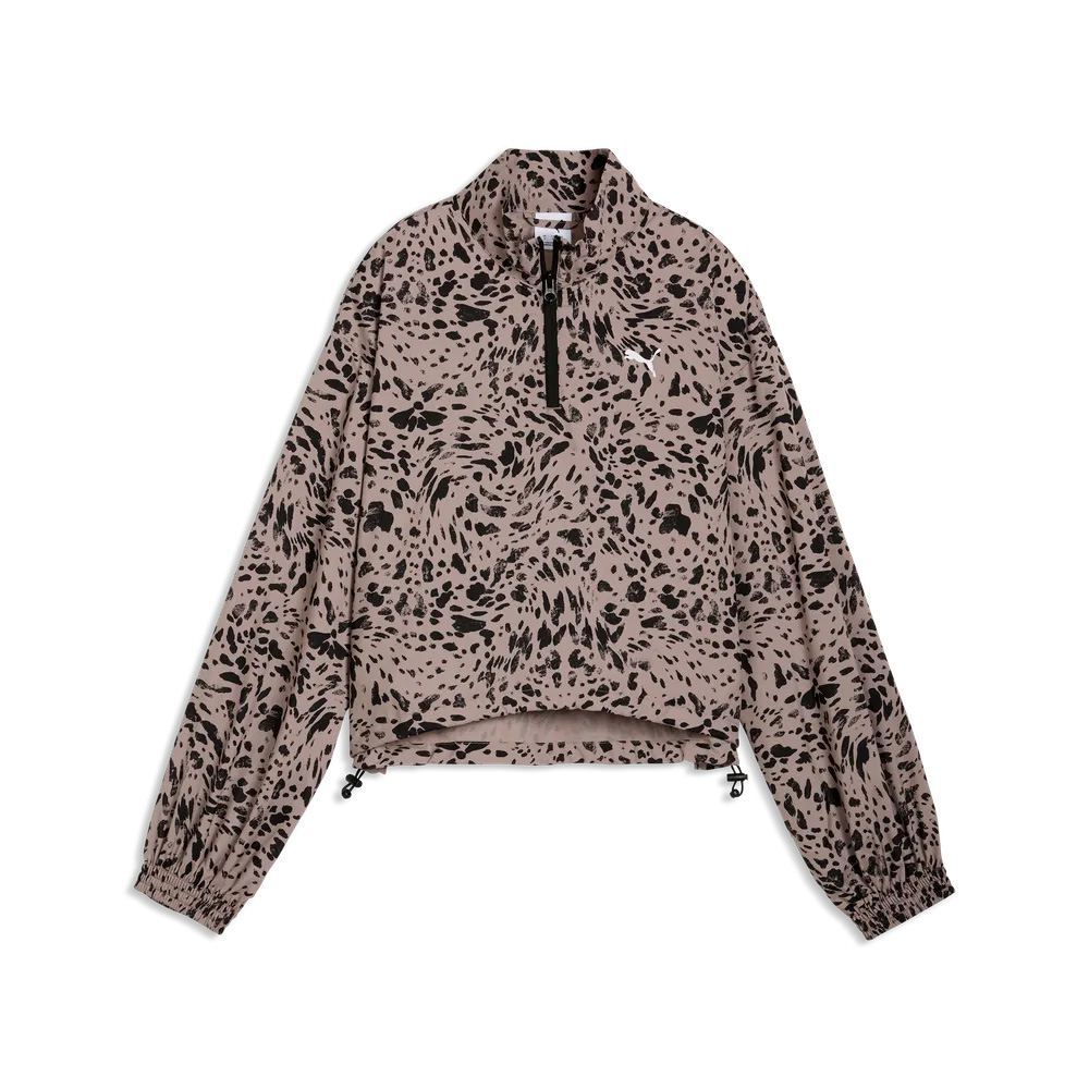 Puma Essentials Graphic Half Zip Beige