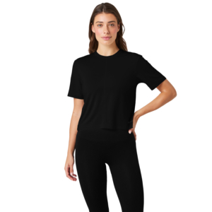 Björn Borg Studio Soft Cropped T-shirt Dames Zwart