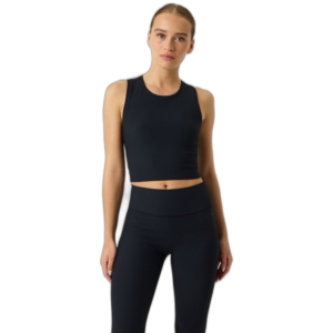 Björn Borg Studio Ribbed Cropped Tank Top Zwart