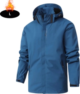 Bovista Windjas Heren Parka Lente & Herfst Jas Volwassen Windjack Windbreaker Outdoor Donkerblauw