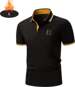 Nivard Poloshirt Heren T-Shirt Heren Shirt Overhemd Polo Shirt Zwart
