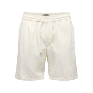 Only & Sons Tel 0570 Cotton-linen Shorts Wit