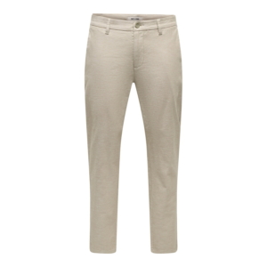 Only & Sons Onsmark Tap Cotton Linen Pant Beige