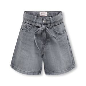 Only Kids Koggianna Hw Belt Shorts Kids Grijs
