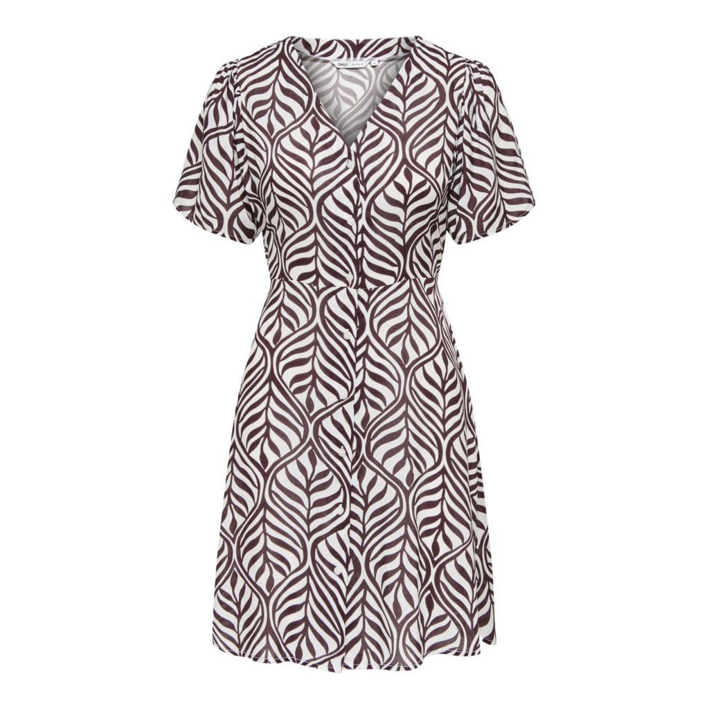 Only Evida / Short Dress Wvn Noos Dames Bruin