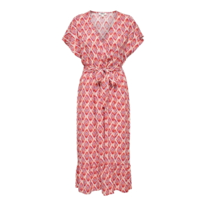 Only Onlzilla Adele Ss Long Dress Dames Rood