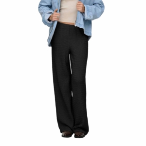 Only Ilse Structure Pants Zwart