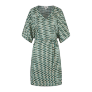 Cyell Groovy Graphic Jurk Groen