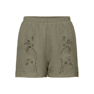 Only Evalou Mette Embroidery Shorts Dames Groen