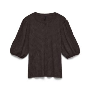 Vero Moda Vmnorah 2/4 Puff Sleeve Top Dames Bruin