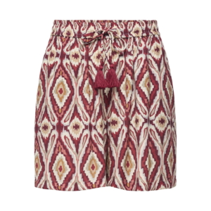 Only Mikasi String Detail Shorts Dames Rood