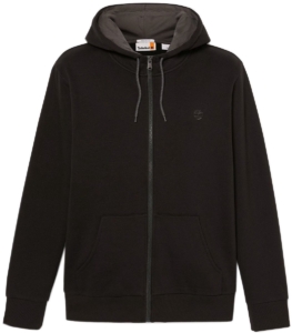 Timberland Oyster River Brushed Back Zip Hoodie Heren Jacke mit Kapuze TB0A2GCJ-X65 Zwart