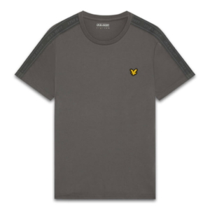 Lyle & Scott Jacquard Tape T-shirt Grijs