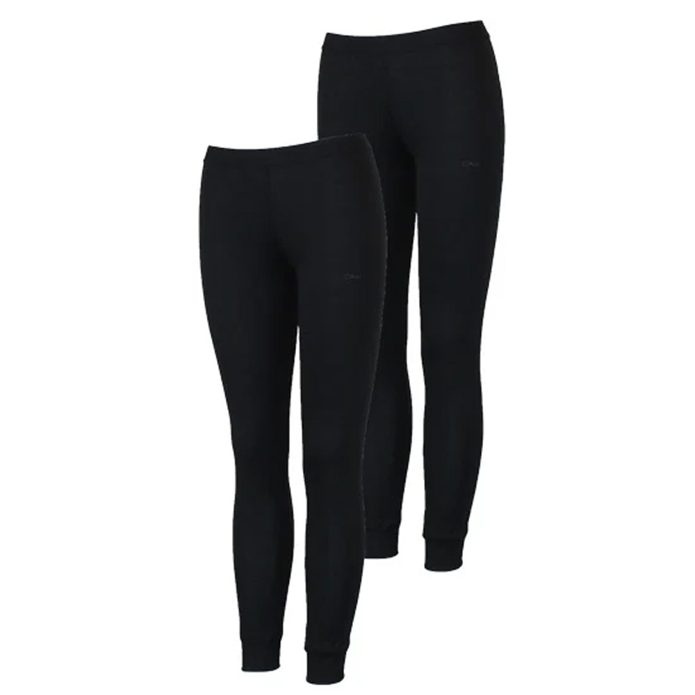 Campri Thermal Pants 2 Pack Dames Zwart