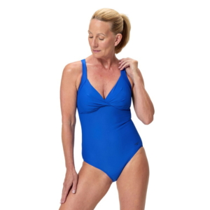 Speedo Solid Cross Knot Shaping Medalist Dames Blauw