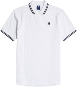 G-STAR Poloshirt Dunda Slim Stripe Polo Wit