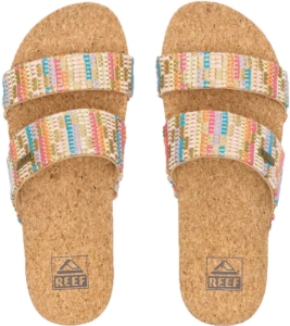 Reef Cushion Vista Hi Sandalen 1/2 Vrouw Beachy Woven