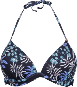 Brunotti Lisselot-Print Bikini Topje Triangel Bikini Dames 34 Zwart