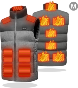 Bovista Verwarmde Bodywarmer Heated Vest Elektrische Bodywarmer 3 Warmtestanden Oplaadbaar Unisex Grijs