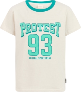 Protest PRTClaudia JR T-shirt Meisjes Korte mouwen Ronde hals Loose fit Crème Kitoffwhite