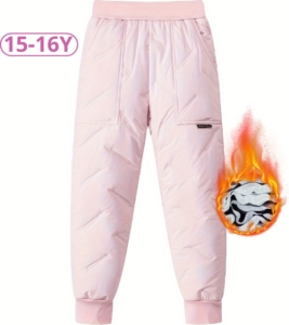 Bovista Skibroek Skipak Snowboard Broek Winterbroek Sneeuwbroek Kinderen Meisjes Wintersport – 15 tot 16 Jaar Roze